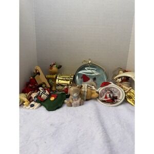 Random Over 12‎ Lot VINTAGE Chrismas Ornaments Globes, Angels, Porcelain
